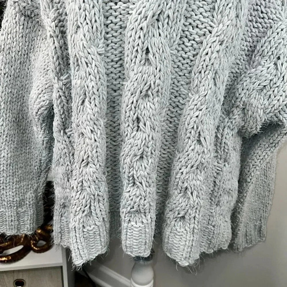 Dance & Marvel Chunky Cable Knit Chenille Turtleneck Sweater Size M/L - Picture 9 of 16